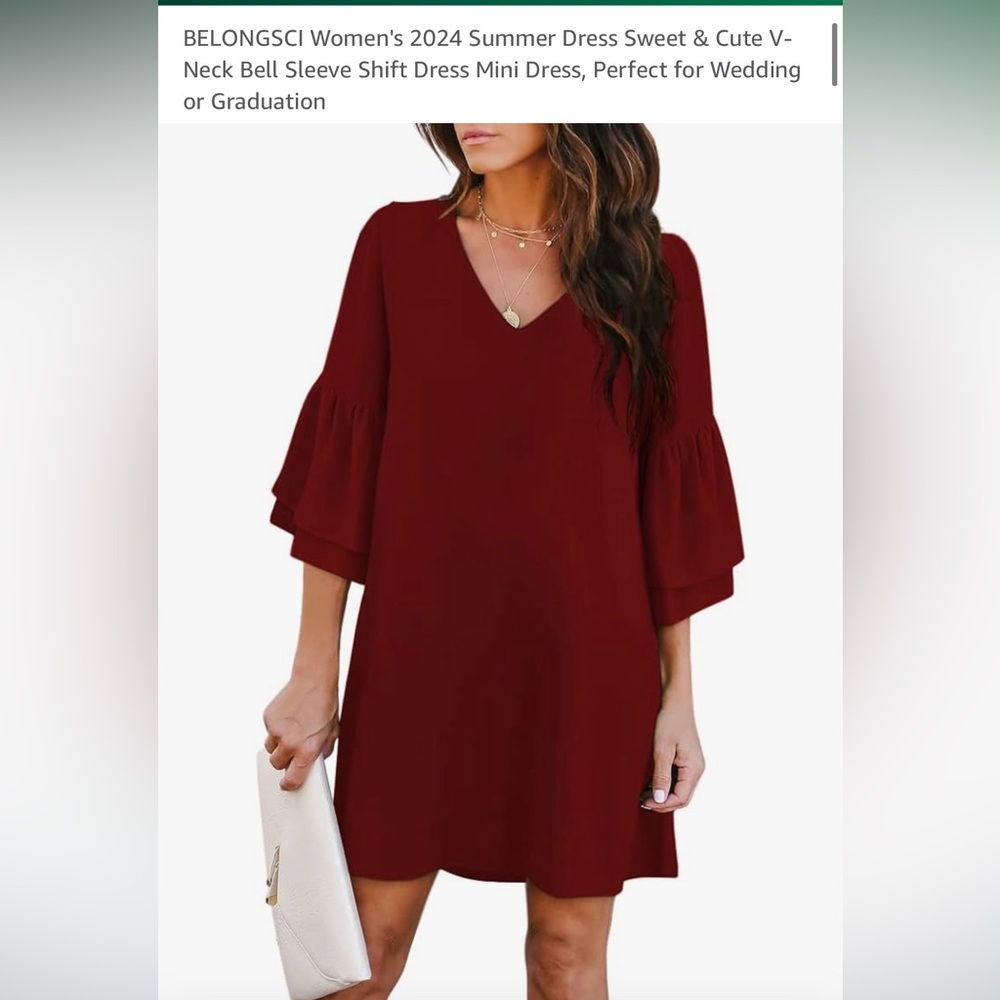 Wine Red Dress